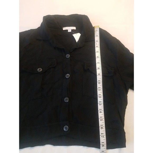 Dont Ask Why Womens Button Down Shirt Blouse One Size Made Italy Short Sleeve - Picture 11 of 12